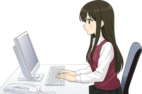 事務の女性