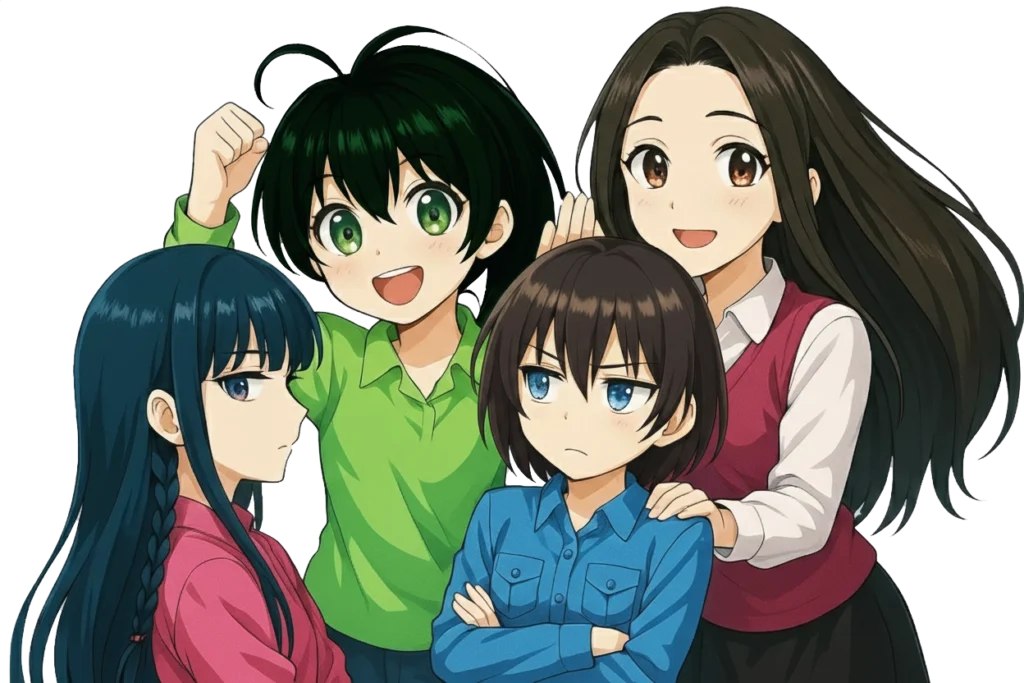 4人の女の子